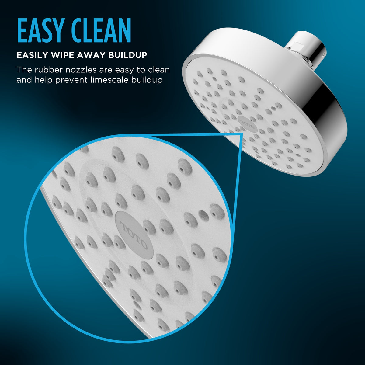 Toto® TBW03001U4#CP L Series Classic Multi-Function Showerhead, 1.75 gpm Max Flow, 5 Sprays, Shower Arm Mount, 4 in Head, Import