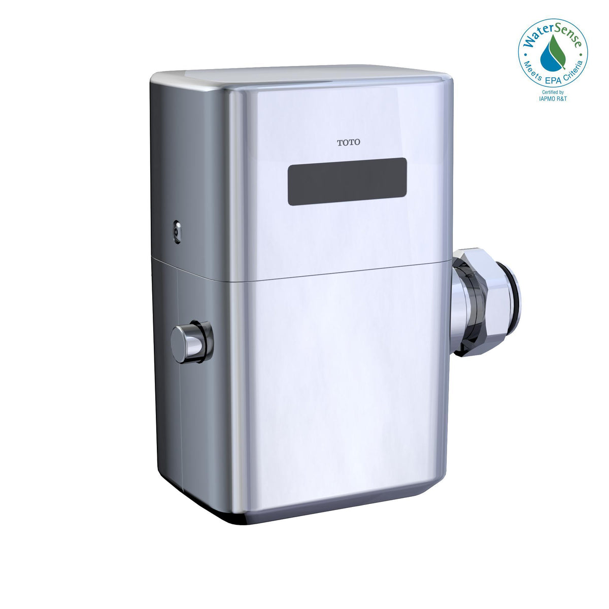 Toto® TET1LB#CP TET1LB High-Efficiency Toilet Flush Valve, Power Source: EcoPower®, 1.28 gpf Flush Rate, 1 in NPT Inlet, 1-1/2 in Spud, 25 to 125 psi Pressure, Polished Chrome, Import