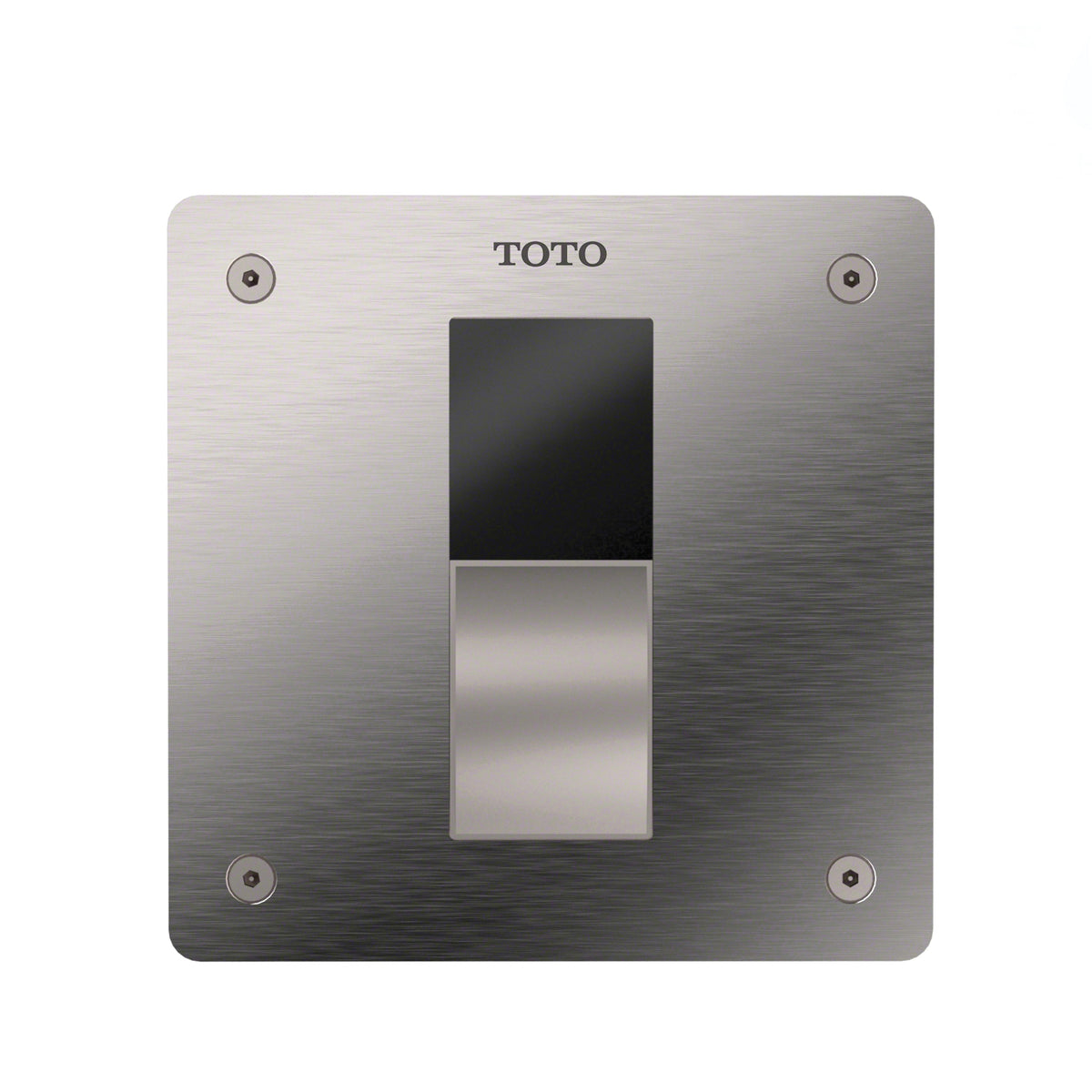 Toto® TET3UA31#SS Ultra High-Efficiency Toilet Flush Valve With 4 x 4 in Cover Plate, EcoPower®, 1.0 gpf Flush Rate, 1 in NPT Inlet, 1-1/2 in Spud, 35 to 125 psi Pressure, Stainless Steel, Import