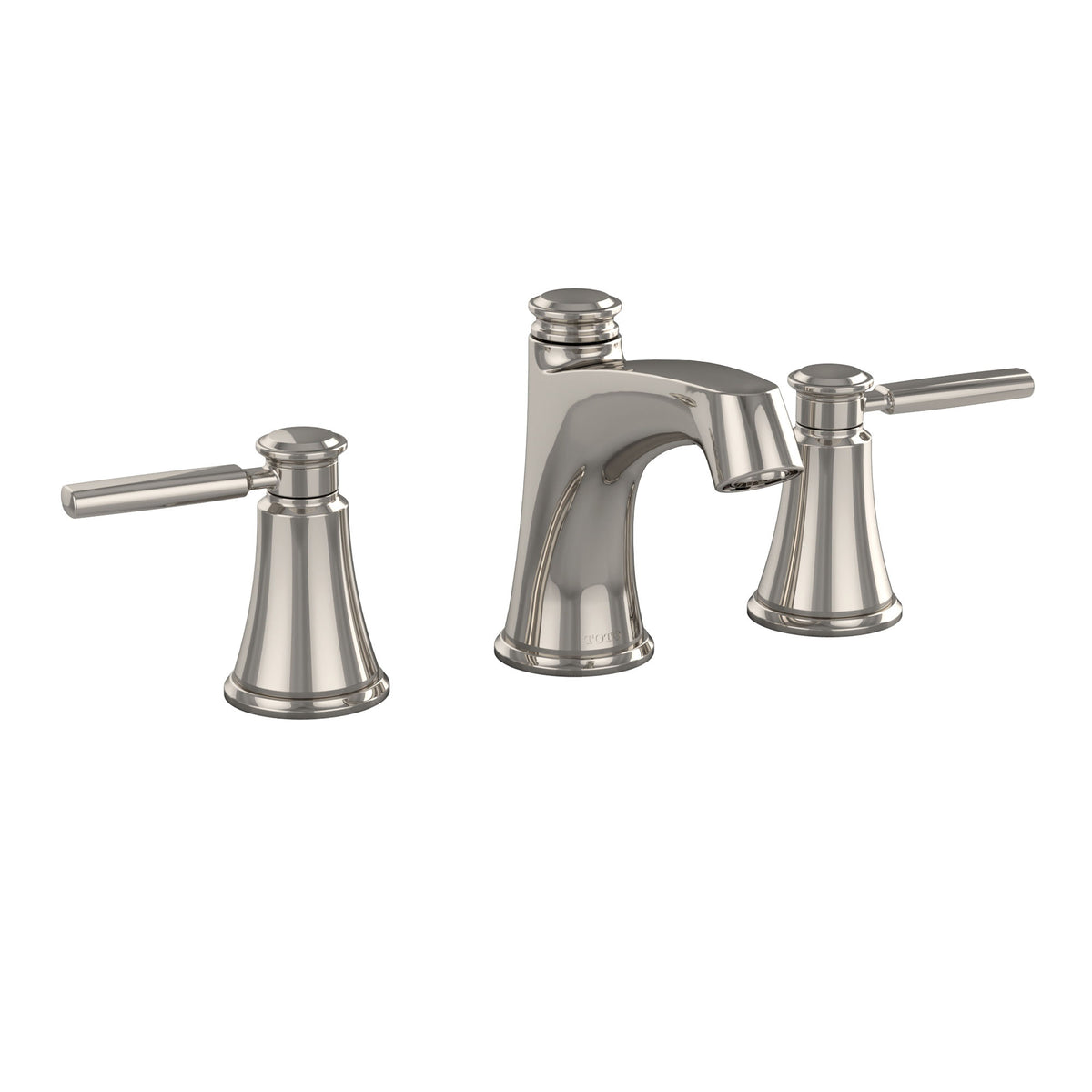 Toto® Widespread Lavatory Faucet, Keane™, Residential, 1.2 gpm Flow Rate, 4 in H Spout, 6 to 12 in Center, 2 Handles, Pop-Up Drain