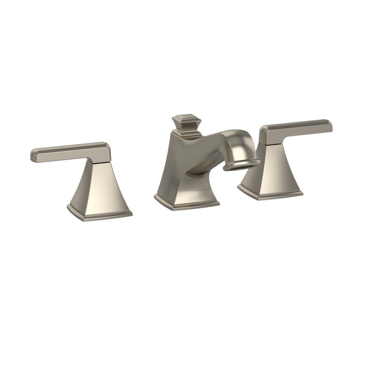 Toto® Widespread Lavatory Faucet, Connelly®, Residential, 1.5 gpm Flow Rate, 2-15/16 in H Spout, 6 to 12 in Center, 2 Handles, Pop-Up Drain