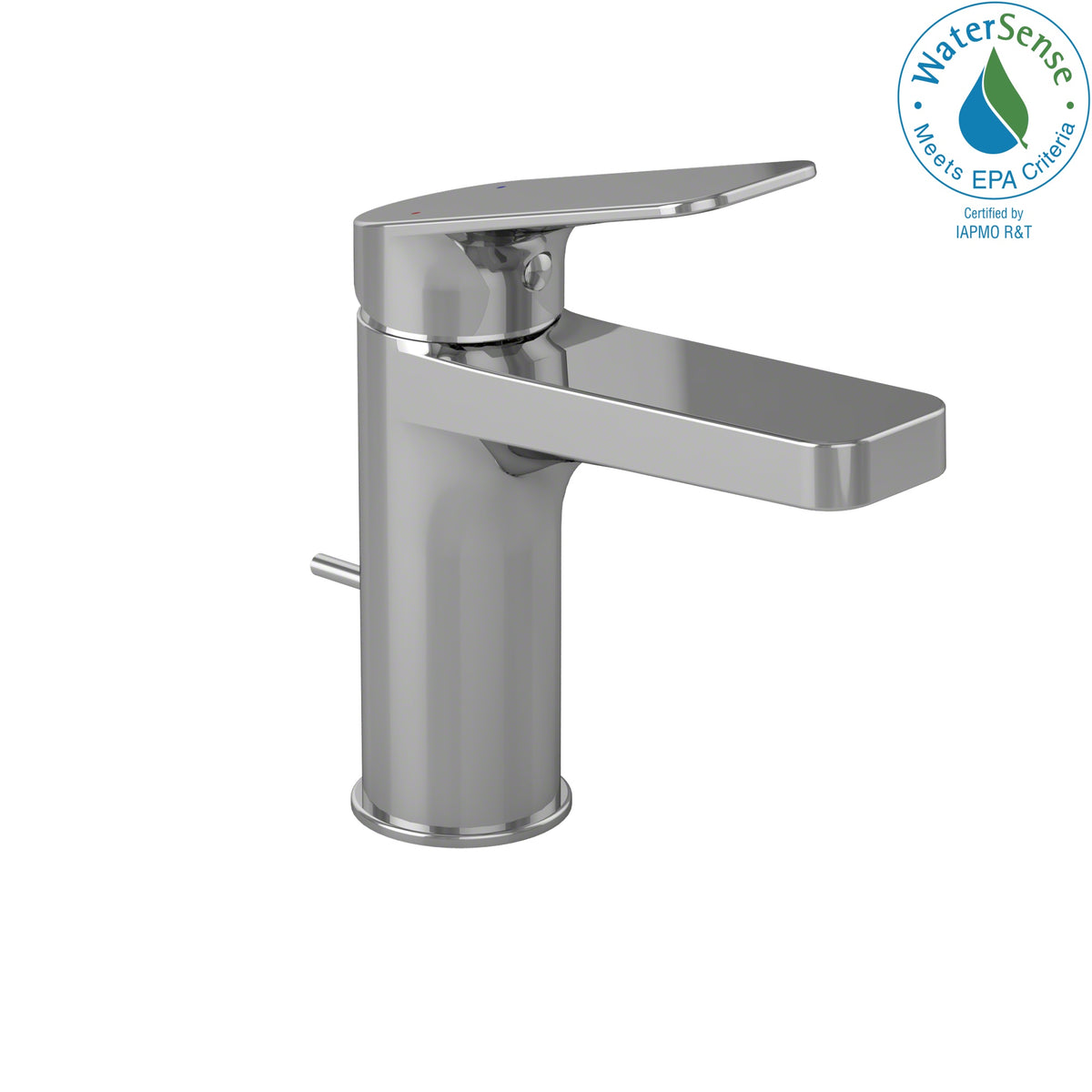 Toto® Lavatory Faucet, Oberon™-S, Residential, 3-3/4 in H Spout, 1 Handles, Pop-Up Drain, 1 Faucet Holes, Polished Chrome, Function: Traditional
