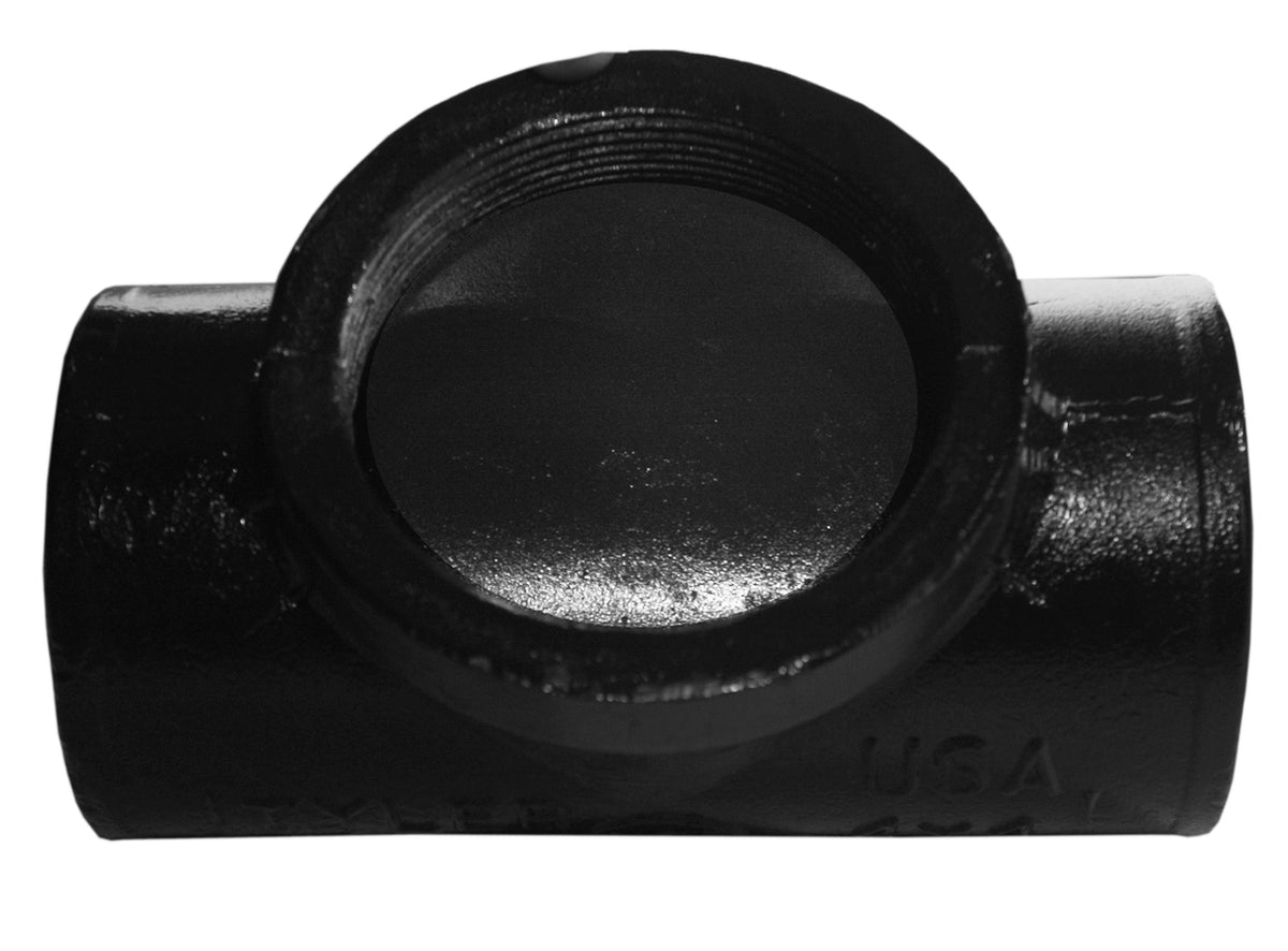 2" Test Tee - Cast Iron - No-Hub