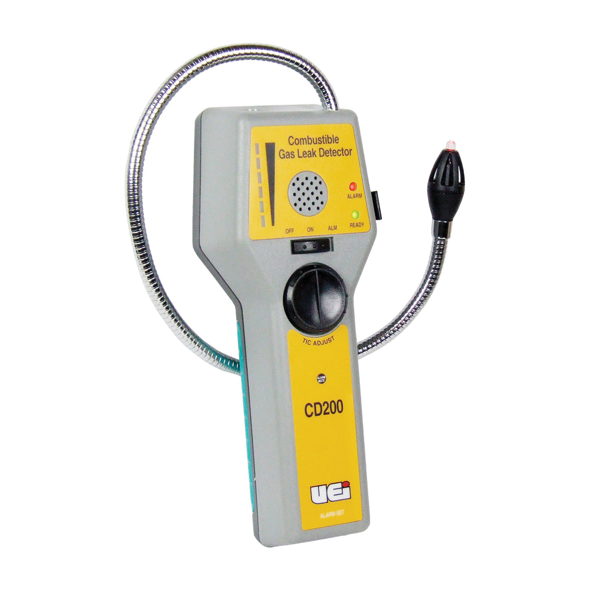 UEi Test Instruments™ CD200 Combustible Gas Leak Detector With Alarm, Natural Gas (Methane)/Acetone/Alcohol/Ammonia/Butane/Steam/Gasoline/Halon/Hydrogen Sulfide/Industrial Solvents/Propane/Lacquer/Thinner/Select Refrigerants/Naptha/Jet Fuel