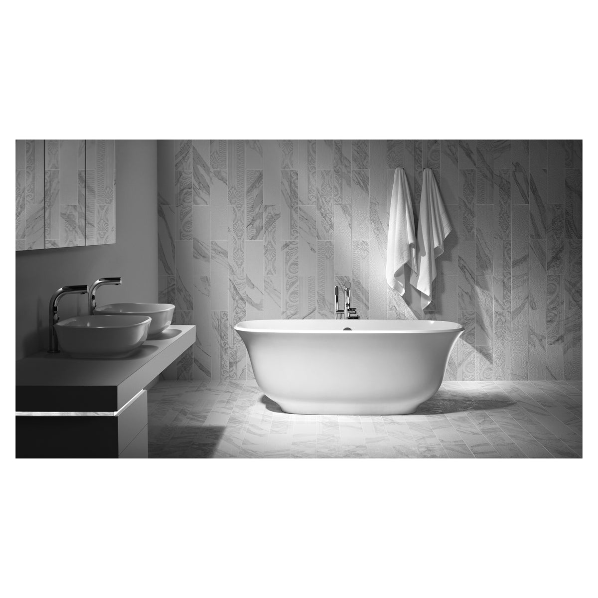 Amiata - Contemporary Double-Ended Bathtub - Freestanding