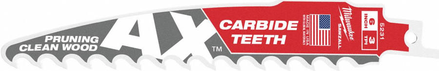 3 TPI AX™ with Carbide Teeth SAWZALL® Blade for Pruning