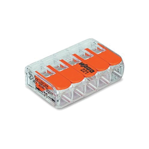 Compact Splicing Connector with Operating Lever - 4 Poles