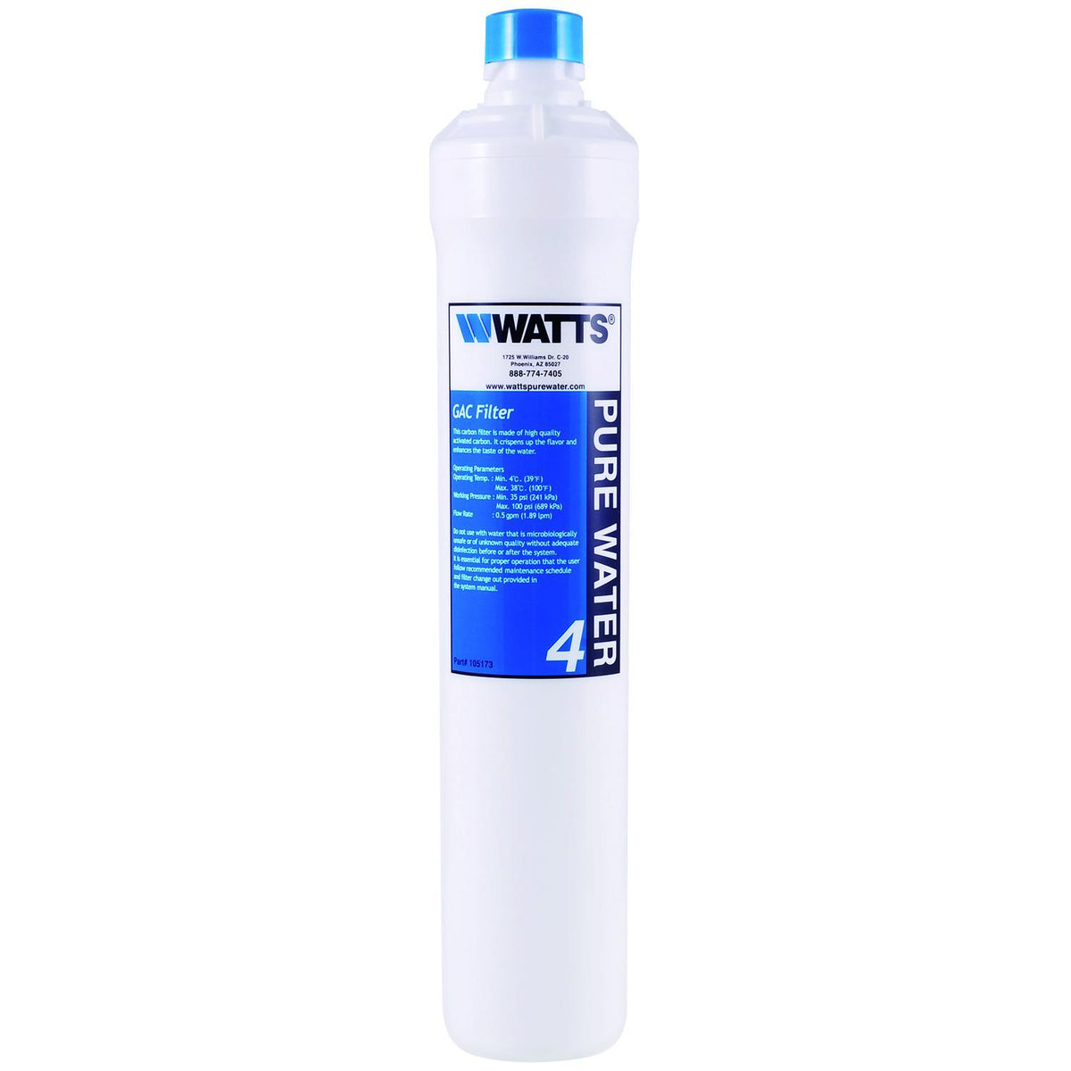 WATTS® 7100462 PWKCGAC13 Cartridge, Carbon, Import