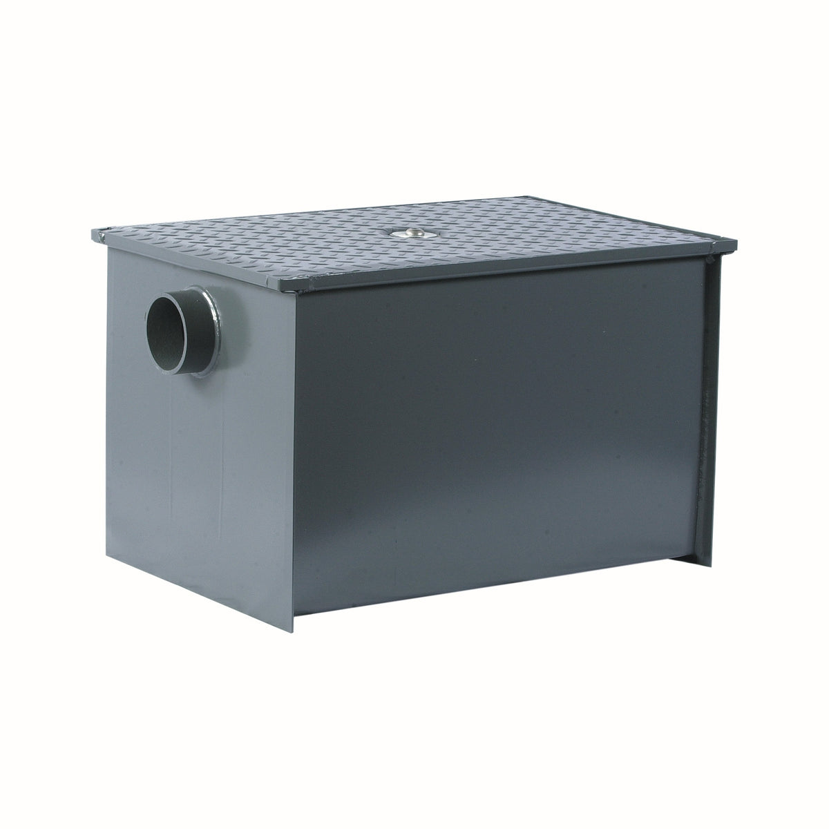 WATTS® 8150966 WD Series Grease Interceptor, 100 lb Capacity, 50 gpm Flow Rate, 4 in Inlet x 4 in Outlet, Import