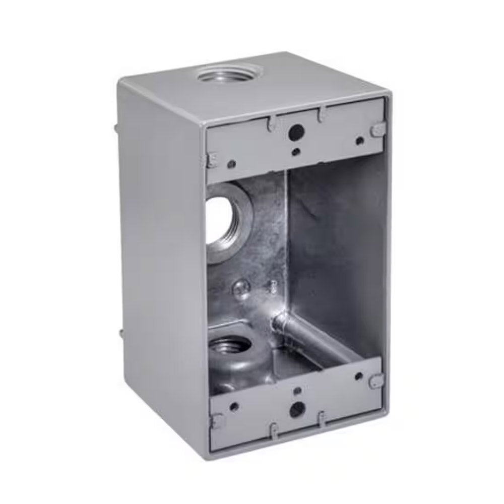 3/4" 3 HOLE SINGLE GANG WATERP