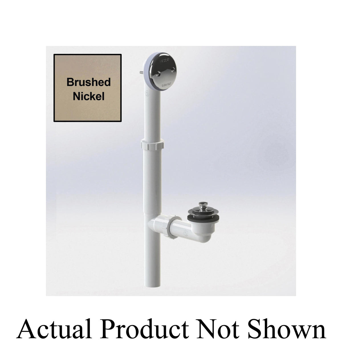 Slip Joint Complete Bath Waste - Polished Chrome - PVC