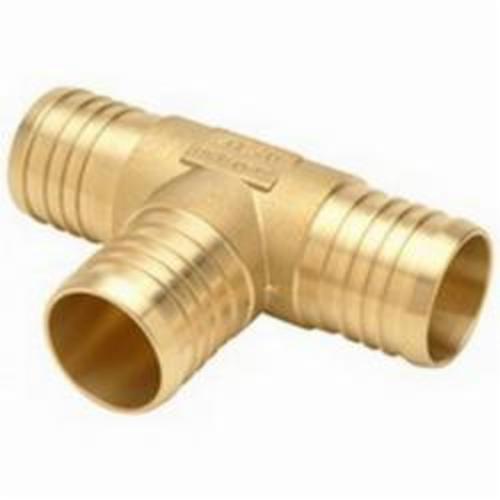 2 x 2 x 1" Hose Tee - Brass - PEX Barb