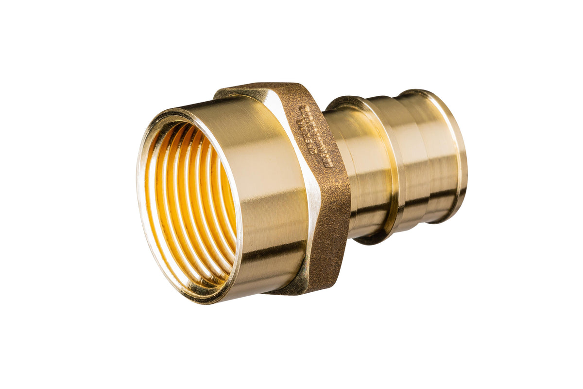 Zurn® QEUFC44GX Adapter, 3/4 in Nominal, F1960 Expansion PEX x FNPT End Style, Brass