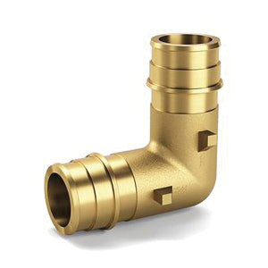 Zurn® QEE66GX 90 deg Elbow, 1-1/4 in, F1960 Expansion PEX, Brass