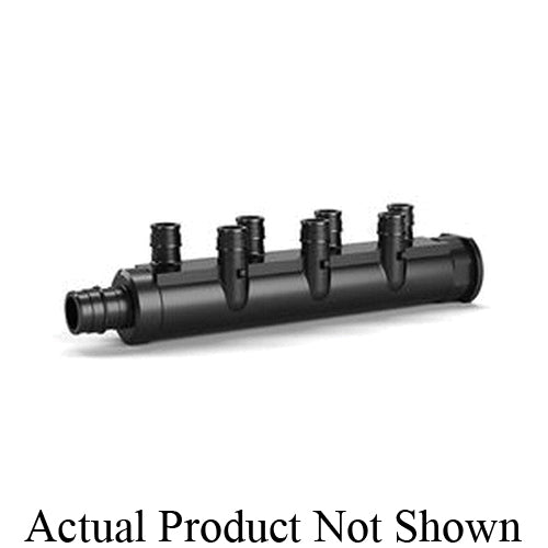 Zurn® QEPMC43-4 Multiport Tee, 3/4 x (4) 1/2 in Nominal, F1960 Expansion PEX Mains x Closed With F1960 Expansion PEX End Style, CR Polymer