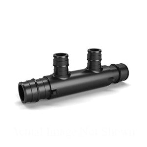 Zurn® QEPMF443-2 Multiport Tee, 3/4 x 3/4 x (2) 1/2 in Nominal, F1960 Expansion PEX Mains End Style, CR Polymer