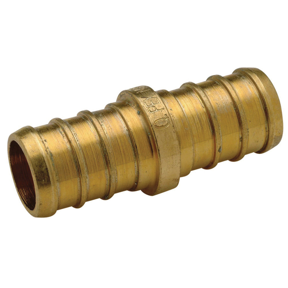 Zurn® Zurn PEX® QQC85GX Crimp Coupling, 2 x 1 in Nominal, Barb End Style, 160 psi Pressure, Brass