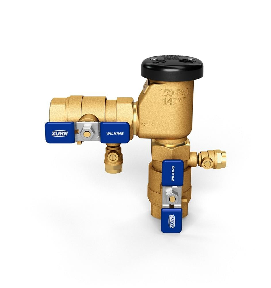 Zurn® Wilkins 1-710 710 Pressure Vacuum Breaker Assembly, 1 in Nominal, Bronze/Plastic/Rubber/Silicone/Stainless Steel/Delrin Body, Import