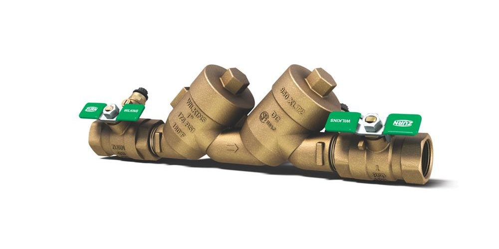 Zurn® Wilkins 1-950XLT2 Valve Assembly, 1 in Nominal, FNPT End Style, Bronze Body, Dual Check, Import