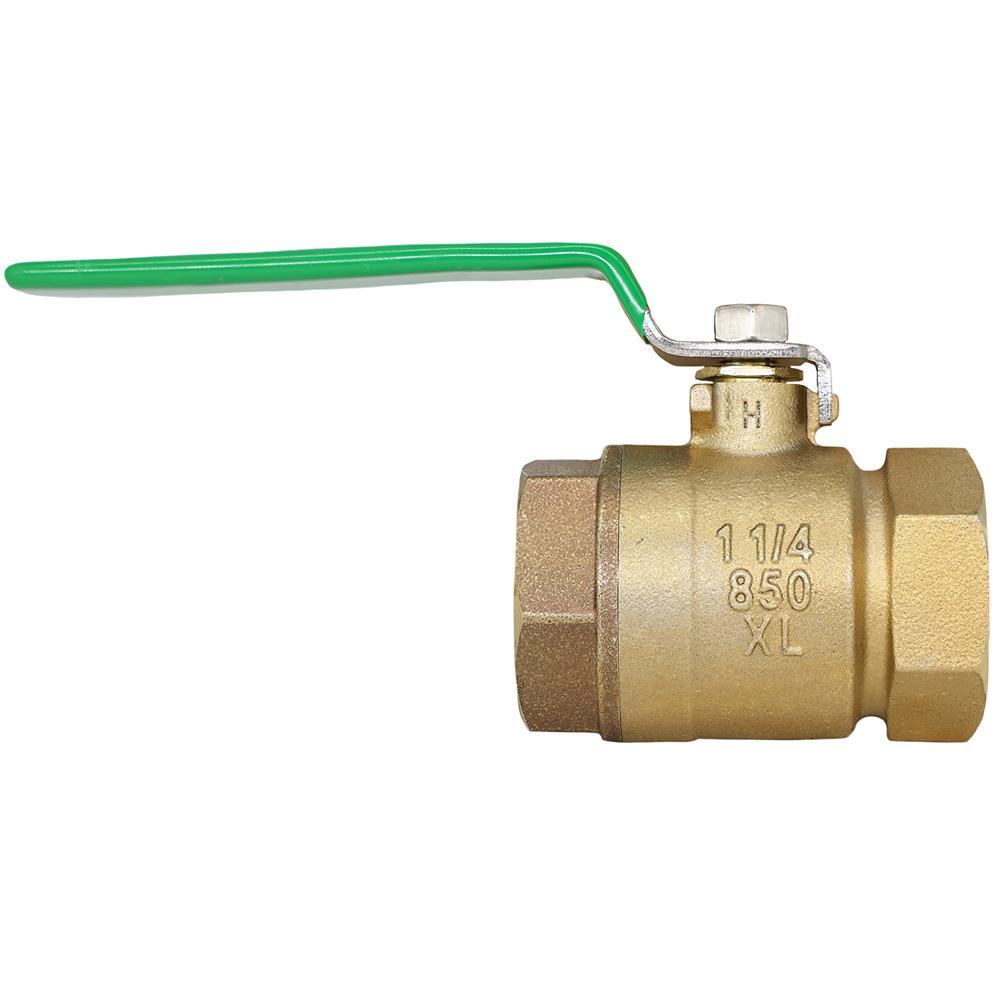2" Tapped Ball Valve with Handle - Bronze - FNPT