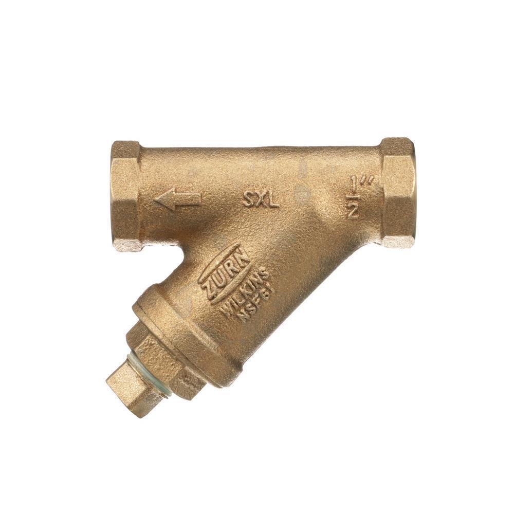 Zurn® Wilkins 12-SXL SXL Wye Strainer With #20 Mesh Strainer Screen, 1/2 in Nominal, 3-1/4 in OAL, FNPT Connection