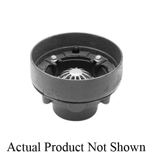 Zurn® Z127-3NH Receptor Drain, 3 in Outlet, No-Hub Connection, Aluminum Grid, Cast Iron Drain