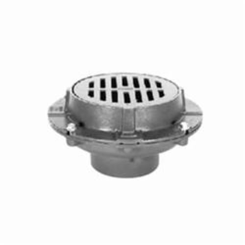 Zurn® Z508-4NH Extra Heavy Duty Floor Drain, 4 in Outlet, 9 in Dia, Cast Iron Drain