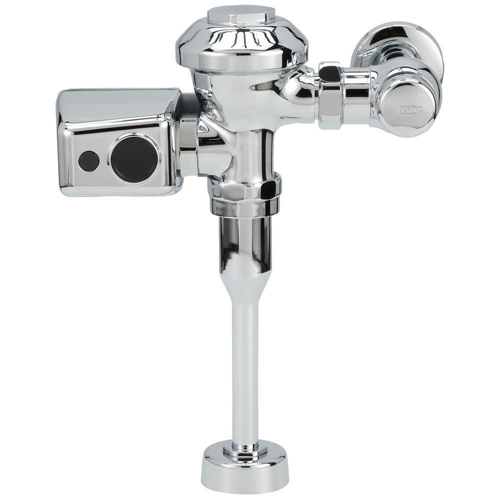 Zurn® AquaSense® AquaFlush® Plus ZER6003PL-ULF-CPM Exposed Ultra Low Flush Sensor Operated Flush Valve, Battery, 0.125 gpf Flush Rate, 3/4 in IPS Inlet, 20 to 80 psi Pressure, Polished Chrome