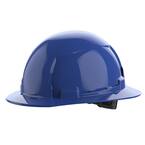 BOLT™ Blue Full Brim Hard Hat w/6pt Ratcheting Suspension (USA) - Type 1, Class E