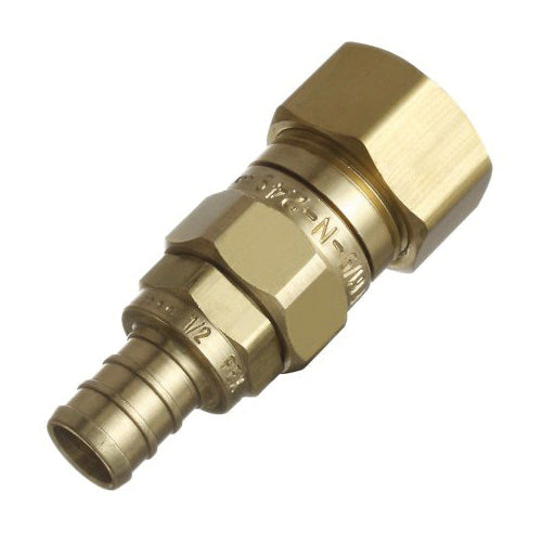 dahl 520-PX3-33 Straight Adapter, 1/2 x 5/8 in Nominal, PEX x C Compression End Style