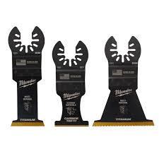 3 PC Multi-Material Universal Fit Oscillating Multi-Tool Blade Set