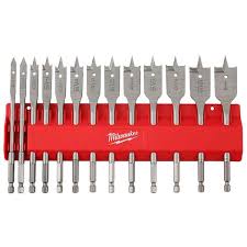 13PC Flat Boring Bit Set