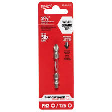 SHOCKWAVE™ PH2/T25 Impact Duty Double Ended Bit