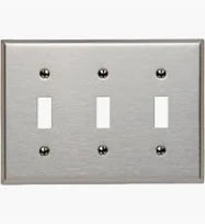 3 GANG SS SWITCH PLATE