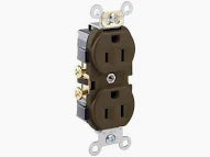 RECP.BROWN BK/SD WIRED