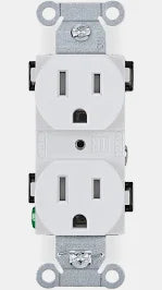 15A 125V WHT TAMPREPROOF DUPLE