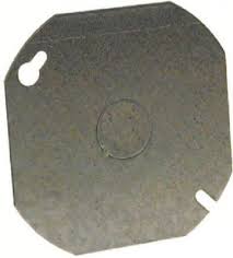 4" BLNK 1/2KO OCT Cover