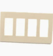 4G LT ALMND DECORA WALL PLATE
