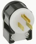 MALE PLUG ANGLE BLK.15A