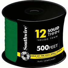 12 THHN WIRE 500 GRN