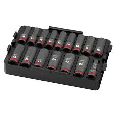 16PC SHOCKWAVE™ Impact Duty Socket 1/2” Drive MM TRAY Set