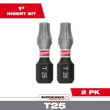 SHOCKWAVE™ Impact Duty 1" TORX® T25 Insert Bits (2 PK)