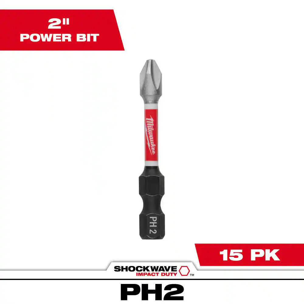 SHOCKWAVE™ Impact Duty 2" Power Bit PHILLIPS #2 Bulk 250