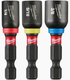 3PC SHOCKWAVE™ Impact Duty 1-7/8" Magnetic Nut Driver Set