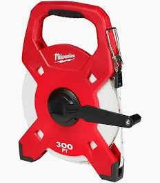 300ft Fiberglass Open Reel Long Tape Measure
