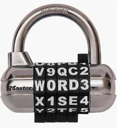 **WORD PADLOCK 5-DIAL
