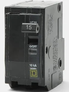 TWO POLE 15A QO SERIES BRKR.