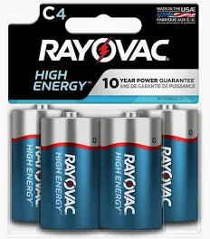 Rayo 4PK C Alk Battery