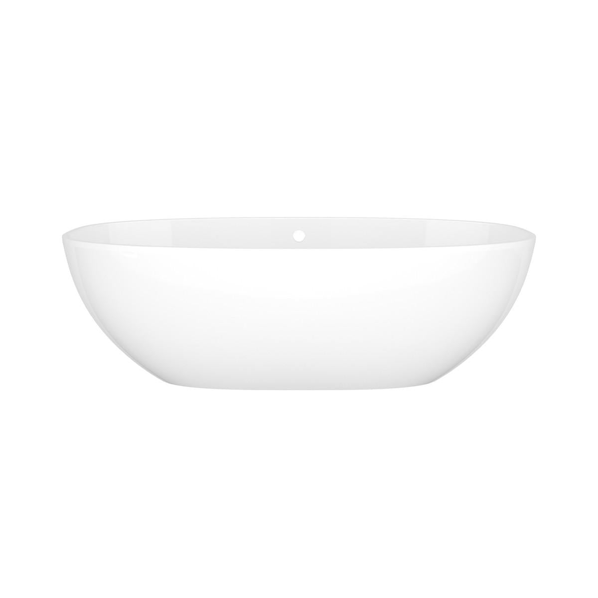 victoria + albert® BA2-N-SW-OF Barcelona Freestanding Soaking Bathtub, Oval Shape, 31-3/4 in W, Gloss White, Import