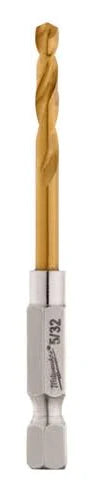 5/32" SHOCKWAVE Impact Duty™ RED HELIX™ Titanium Drill Bit